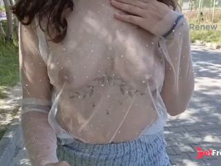 [GetFreeDays.com] I walk around the city in a transparent T-shirt and flash my breasts in public Adult Film April 2023-6