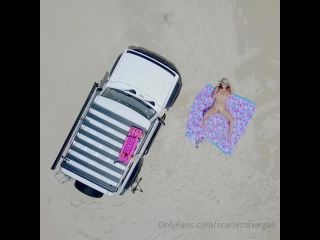 Scarlett Morgan Scarlettmorgan - aussie babe caught masturbating on the beach from a drone imagine youre just flying 02-01-2021-0