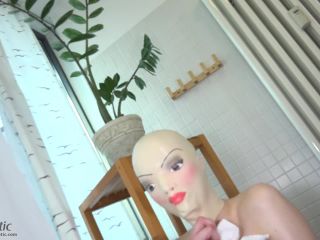Spandex doll taking a shower-9