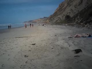 Two nudist friends recorded on scarce naked beach-5