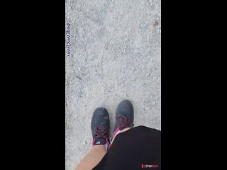 [GetFreeDays.com] ASMR Solo Female Walking in Sneakers Then Taking Off Sweaty Socks Adult Stream May 2023-3