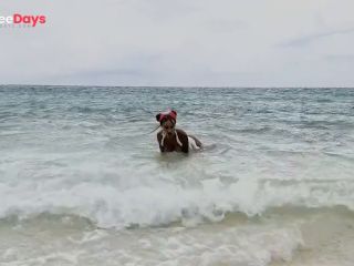 [GetFreeDays.com] Monika Foxxx masturbates with a big dildo on a white sand beach Porn Leak April 2023-2