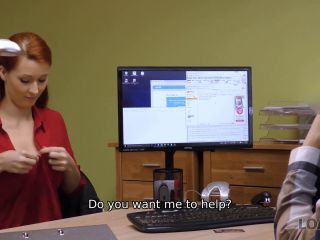 LOAN4K. Alluring Redhead Wants A Vet Clinic And Knows How To Get It-3