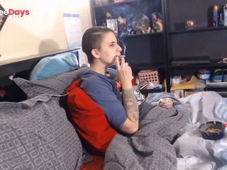 [GetFreeDays.com] Short Hair Lesbian Smoking in Bed Porn Video October 2022-4