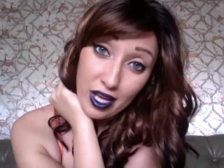 online adult clip 17 Bratty Ivana - Ruin in Blue - lipstick tease - femdom porn nylon femdom-0