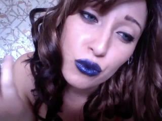 online adult clip 17 Bratty Ivana - Ruin in Blue - lipstick tease - femdom porn nylon femdom-1