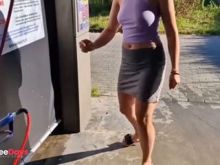 [GetFreeDays.com] I undress while washing the car at the car wash, showing my tits and pussy in public Porn Video March 2023-0