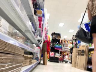 Hot view when she bends over in store-7