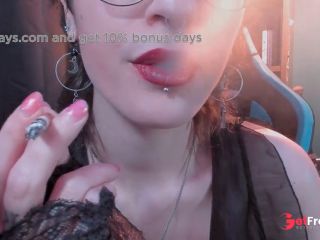 [GetFreeDays.com] Sucking Marlboro Reds with red lipstick close-up  Smoking Astrid Porn Stream February 2023-9