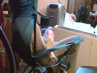 horny girl watching phone porn and fingering pussy. hidden cam-3