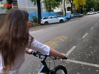 [GetFreeDays.com] I flash my pussy and tits while riding a bike through the streets of Budapest - DOLLSCULT Porn Video May 2023-5