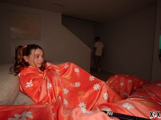 Sneaky Stepbro Hides In My Snuggie Airplays Porn On Tv  Brooke Tilli   Brooke Tilli-0