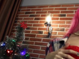 [Amateur] ♡ Cute Bambi girl gets fucked in the ass and sucks a fat cock for Christmas ♡-0