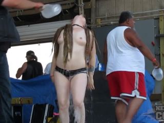 Abate 2013 Cougar and Badass Milf Wet Tshirt Contest at Iowa Biker Rally Public!-0