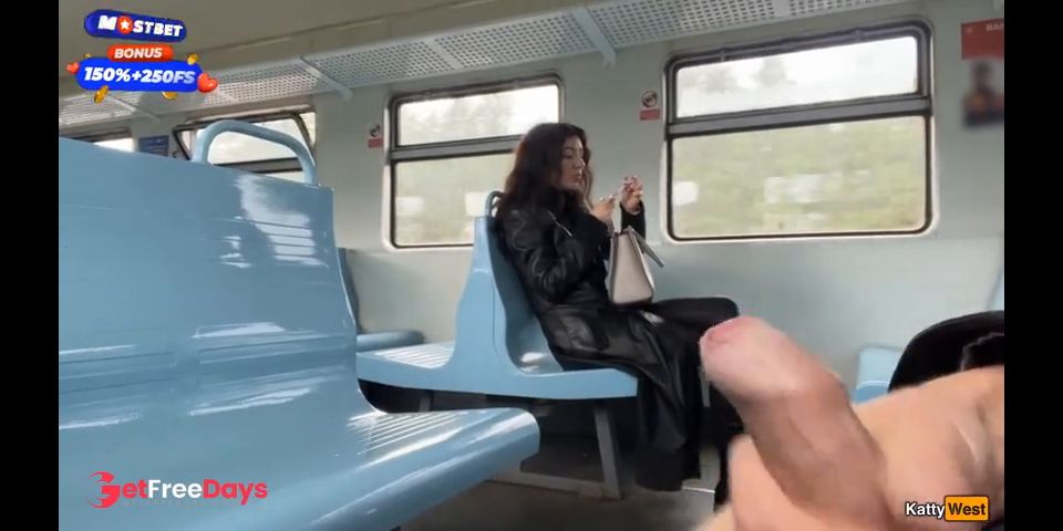 [GetFreeDays.com] Stranger Helped Me Cum On Public Train And Walks Around Carriages With Cum On Face - CUMWALK Porn Video March 2023