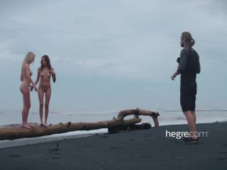 Online Hegre presents Clover & Natalia A – Black Beach Bali Shoot - hegre-2