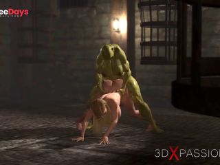 [GetFreeDays.com] Futa orc with a huge dick fucks hard a sexy blonde slut in the castle Sex Film November 2022-5