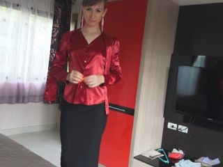 312 My Wet Pussy In A Tightly Pencil Skirt Makes Hard In Your Trousers 1080p-9