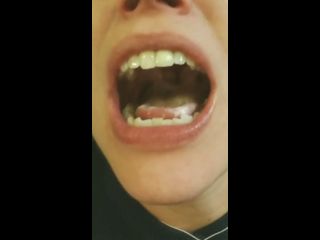 Yogurt Play In Mouth  Throat With A Regurgitation Ending 1080p-9