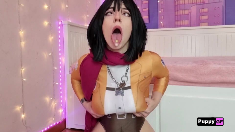 clip 31 PuppyGirlfriend - Submissive ahegao busty Mikasa intense JOI - FullHD 1080p | fetish | femdom porn femdom xxx