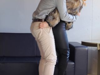 Fuck Me Rough In Torn Leather Leggings And Fur Coat Short Version  Otta Koi 1080p-5