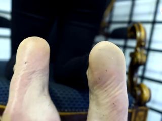 Foot Under His Mistress'S Feet And Heels (Femdom, Foot Worship, Foot Do-7