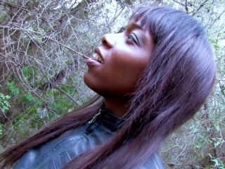 Ebony Babe Interracial Anal Fucking In The Woods-0