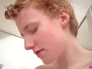 Hairy Pale Redhead Bertie Takes A Shower Then Masturbates With Sex Toys-5