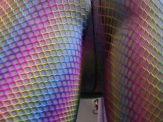 adult xxx clip 8 Ass tease with rainbow fishnet pantyhose - fetish - fetish porn amateur milf orgasm-4