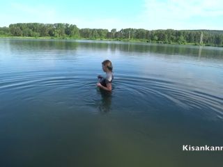 Squirt In A Public Place Swimming In The Lake With Clothes On-3