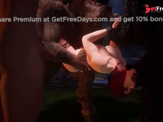 [GetFreeDays.com] Tied Up Cuck Boyfriend Watches His Redhead Girlfriend Fucked by Monster Cock Furry Monsters Adult Leak November 2022-8