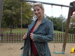 Katerina Hartlova On the Swing in City Park-2