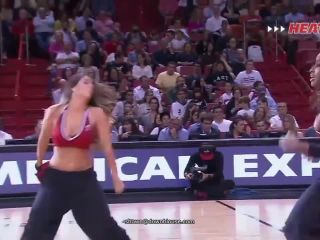 Black nipple pops out from Miami Heat's dancer  shirt-3