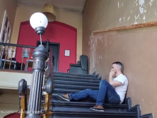 MahoganyQen - Ballbusting Workout with Homeless Loser..-0