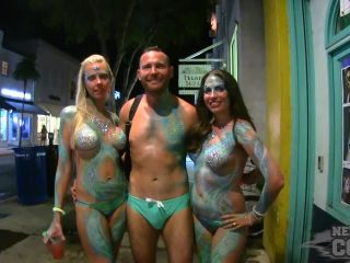 Fantasy Fest Live 2018 Week Street Festival Girls Flashing Boobs Pussy And Body Paint Public-1