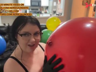 [GetFreeDays.com] BRUNETTE TATTED BBW POPPING MASSIVE 32 BALLOONS FOR LOONERS Adult Stream February 2023-3