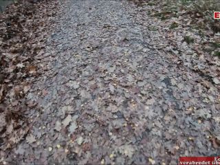 Nasty German Milf Secretly Fucked On A Forest Path During A Hot Outdoor -0