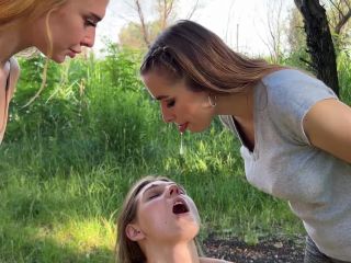 Dirty Spitting Humiliation Lezdom Outdoor - PetitePrincessFemDom (FullHD 2023) New Porn-0