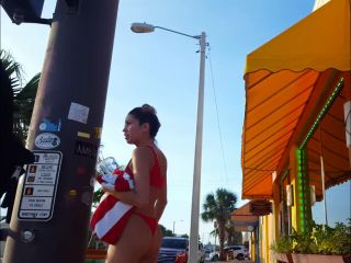 Candid vor perfect babe in thong bikini-3