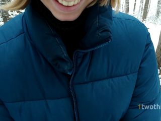 Walk In Snowy Forest Turned Into Choking On Hot Cum 1080p-5