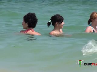 Topless Girlfriend: At The  Beach-3