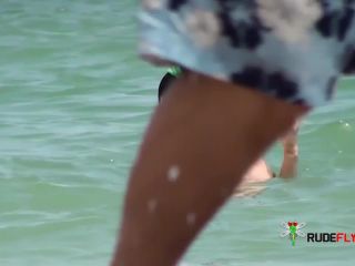 Topless Girlfriend: At The  Beach-4