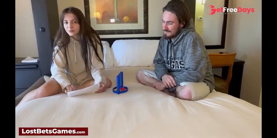 [GetFreeDays.com] She rides his hard dick after losing a Strip Connect 4 game Sex Clip June 2023