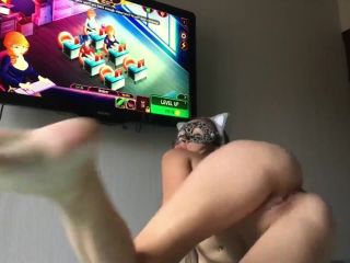 Hot Masked Gamer Girl Solo Fisting And Dildo Sex-3