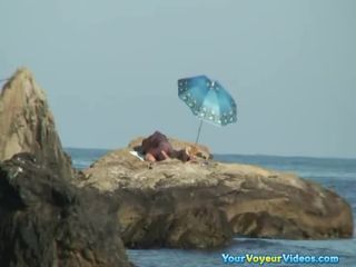 Couple caught fucking in the  rocks-4