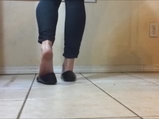 Booty4U Dipping And Dangling Black Flats - Dirty Feet-6