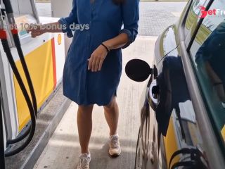 [GetFreeDays.com] she is refueling at the gas station, showing her tits and pussy Sex Stream April 2023-2