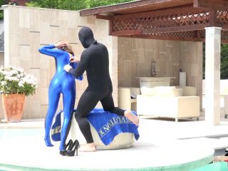 Multilayer zentai by the pool-5