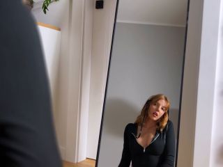 Thelymia - Red - haired bitch loves to look in the mirror while she is being fucked - Hot sex-0