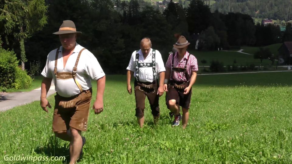 German Outdoor Lederhosen Groupsex Orgy